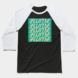 Hi This Is Flume Logo Multi-Coloured 4 Baseball T-Shirt